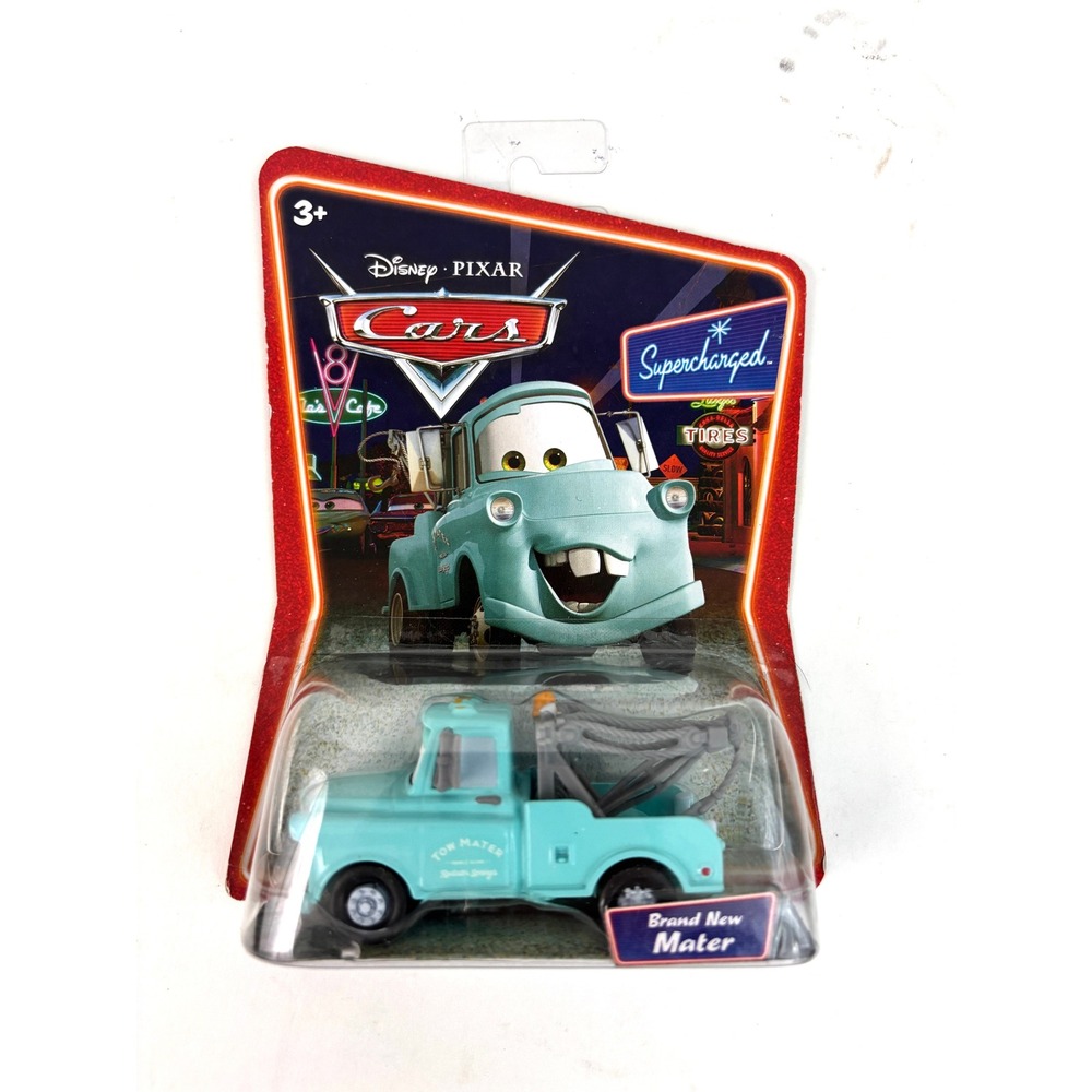 Brand New Mater Disney Pixar Cars Supercharged Blue Tow Truck 2007 Mattel Sealed